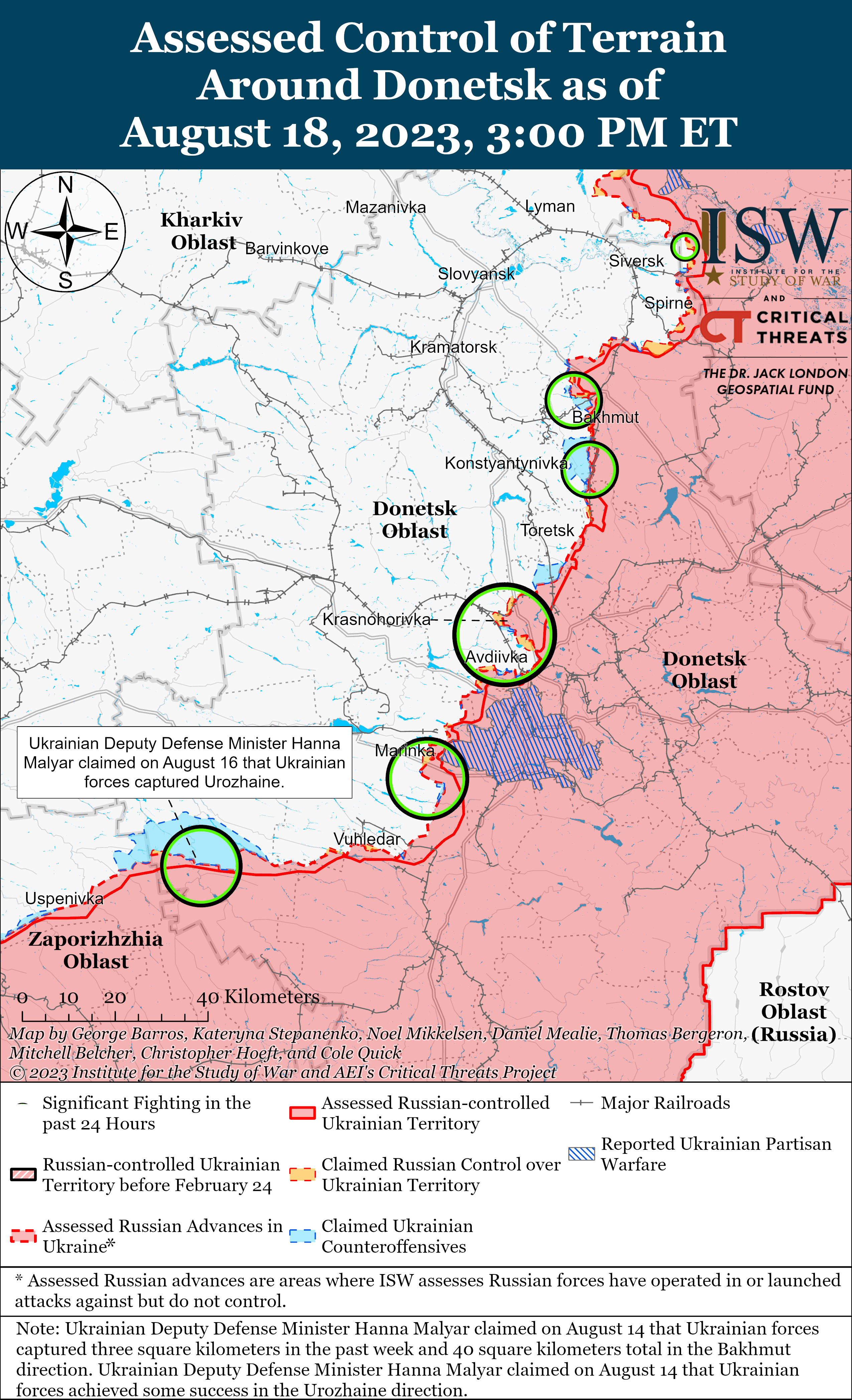 Russian Offensive Campaign Assessment, August 18, 2023 | Institute For ...